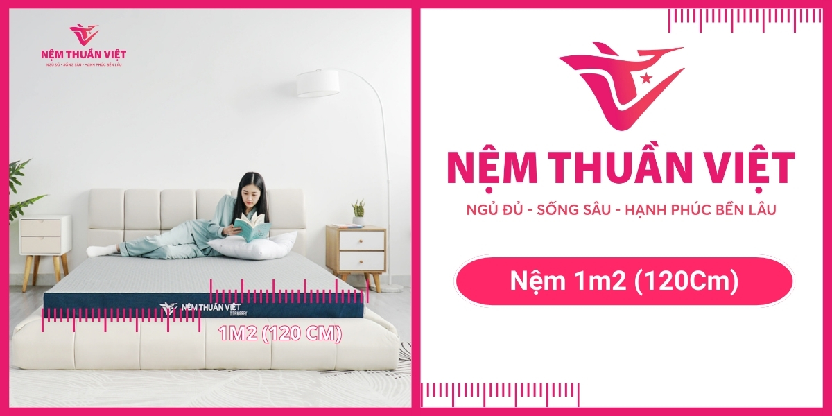 Kích thước nệm 1m2