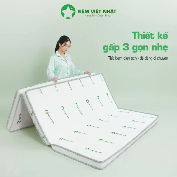Thiết kế nệm gấp 3
