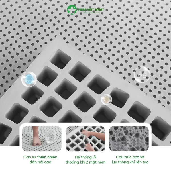Nệm cao su coolax mô tả 3